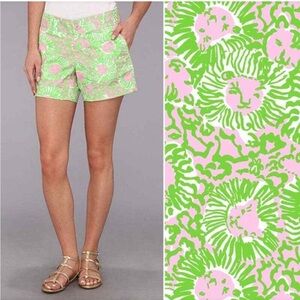 Lilly Pulitzer The Callahan Pink and Green Floral Bermuda shorts 4